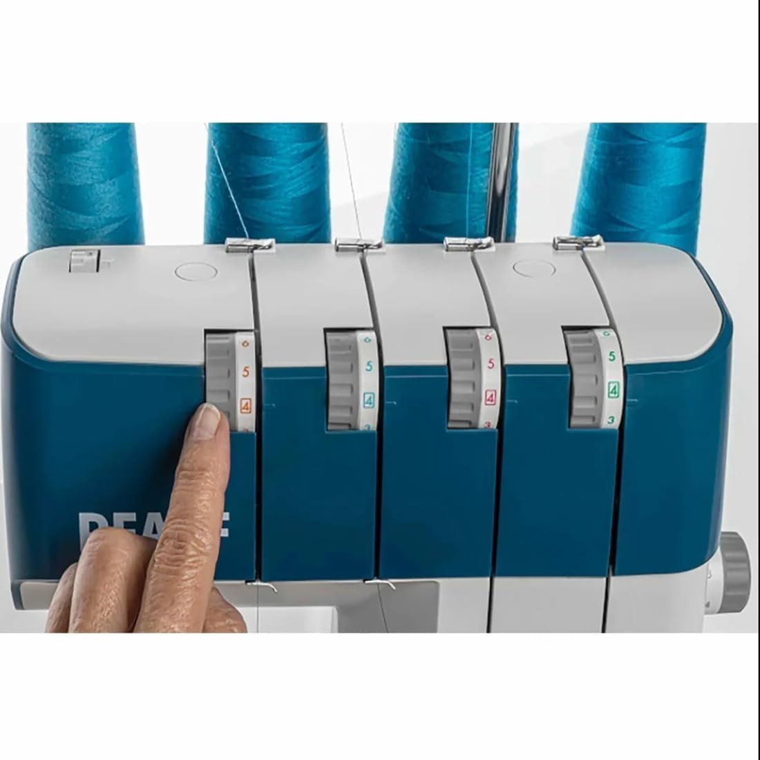 Overlock Serger Sewing Machine 16 Stitch Adjustable Guide Easy Thread - Kwikley
