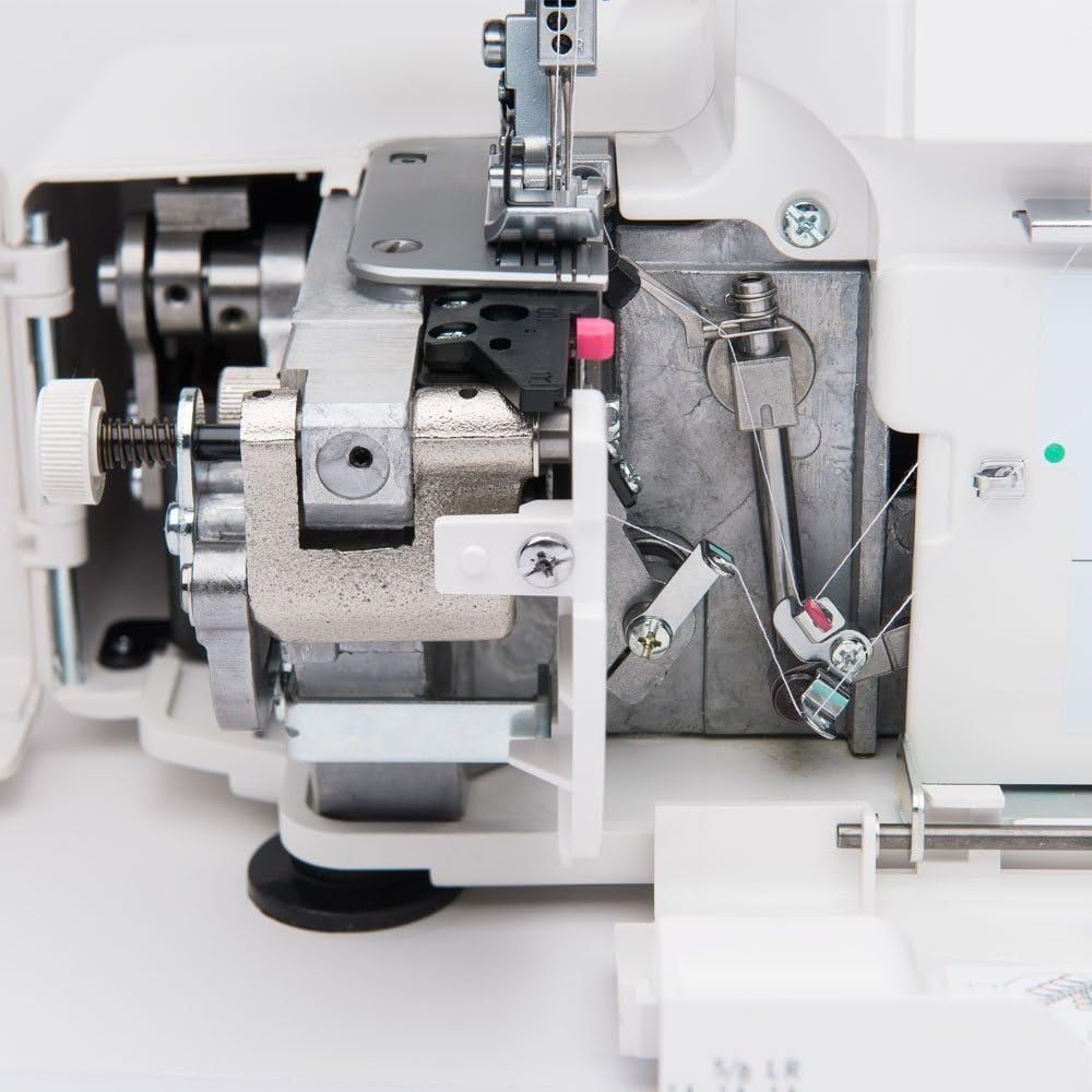 Overlock Serger Sewing Machine 3 4 Thread Differential Feed White - Kwikley