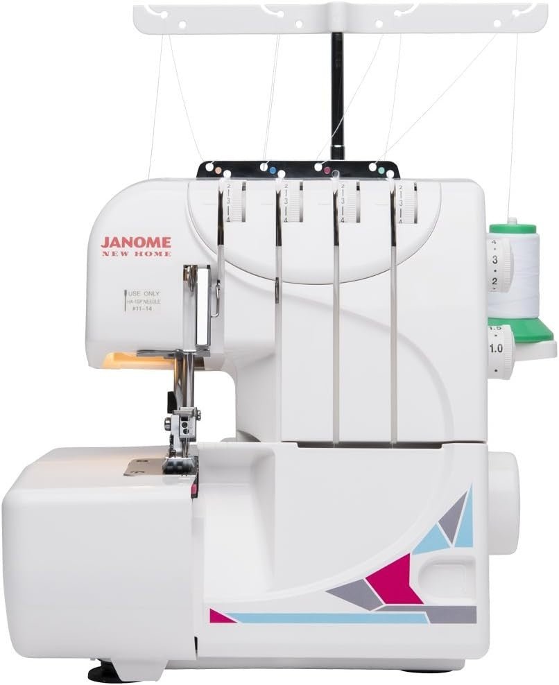 Overlock Serger Sewing Machine 3 4 Thread Differential Feed White - Kwikley