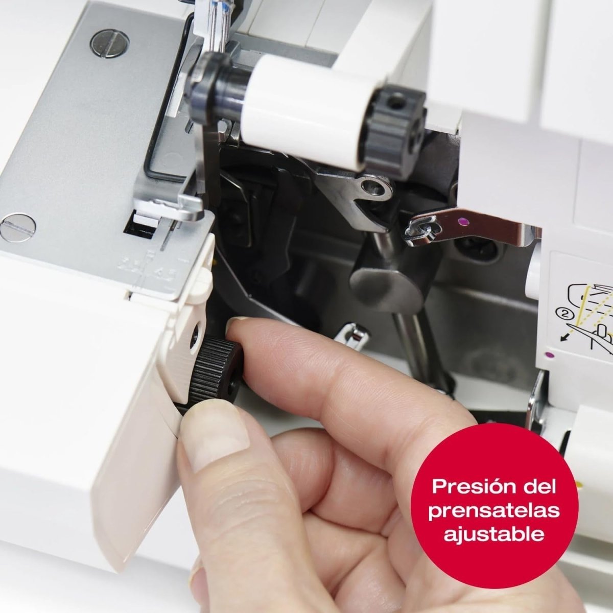 Overlock Sewing Machine 2 3 4 Thread 1300 SPM Free Arm Electric - Kwikley