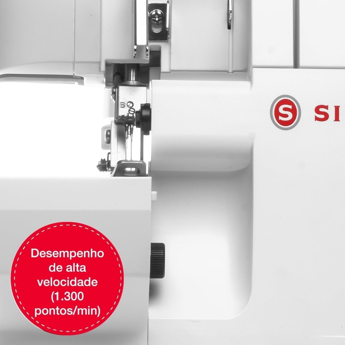 Overlock Sewing Machine 2 3 4 Thread Differential Feed Free Arm LED - Kwikley