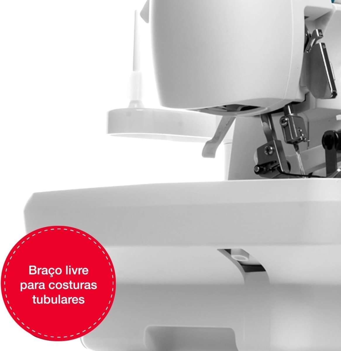 Overlock Sewing Machine 2 3 4 Thread Differential Feed Free Arm LED - Kwikley