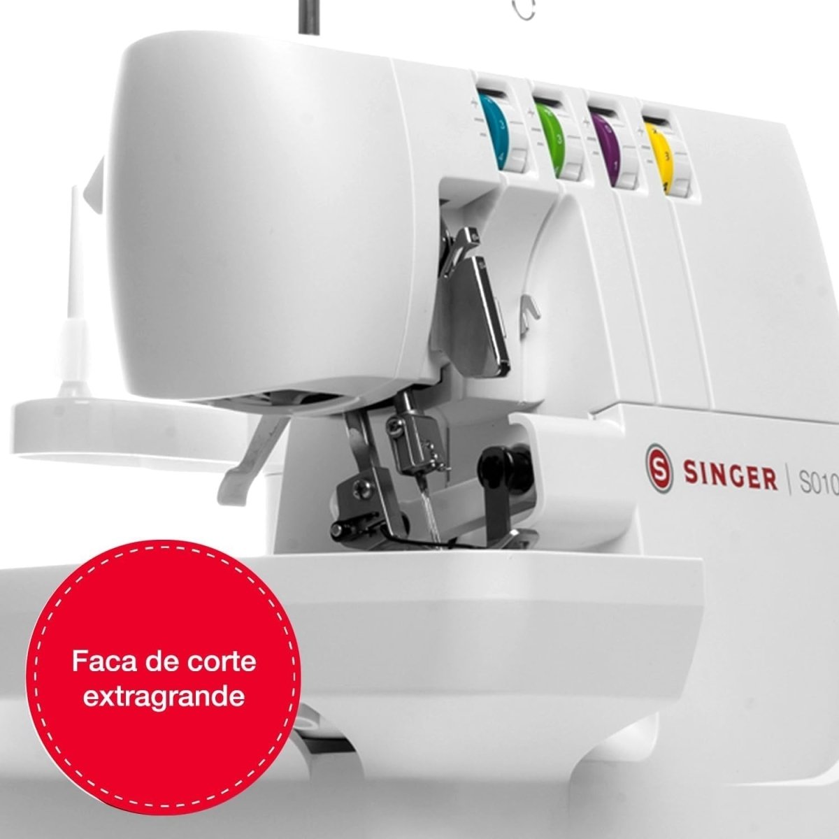 Overlock Sewing Machine 2 3 4 Thread Differential Feed Free Arm LED - Kwikley