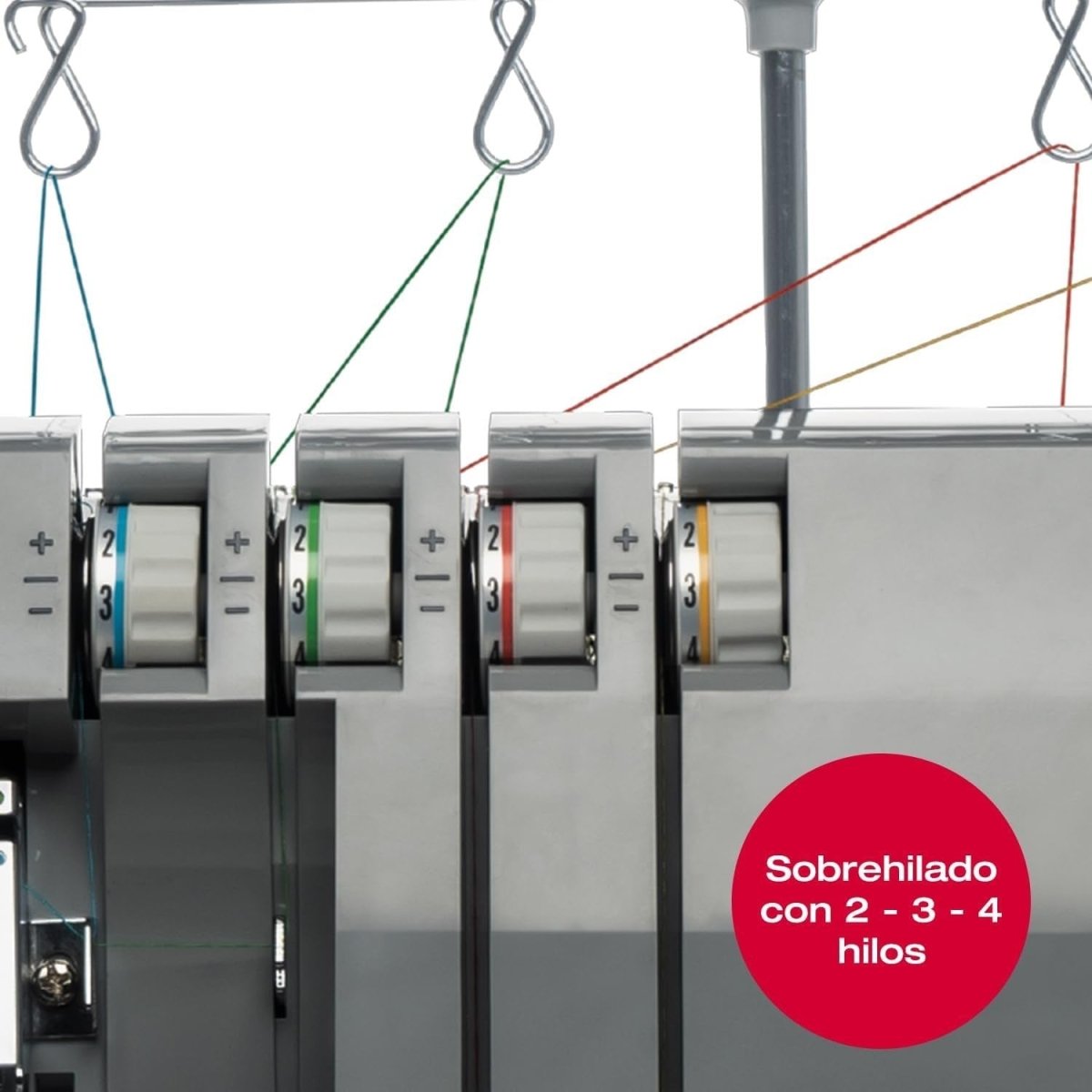 Overlock Sewing Machine High Speed Serger Differential Feed Silver - Kwikley