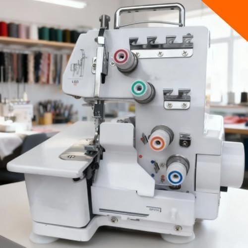 Overlocker Sewing Machine 3 4 Thread Metal Frame LED Portable - Kwikley