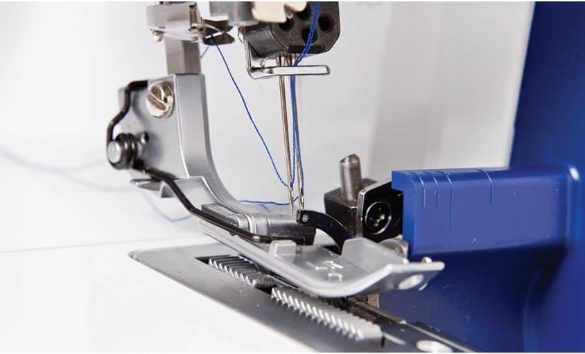 Overlocker Sewing Machine Differential Feed Free Arm Compact Portable - Kwikley