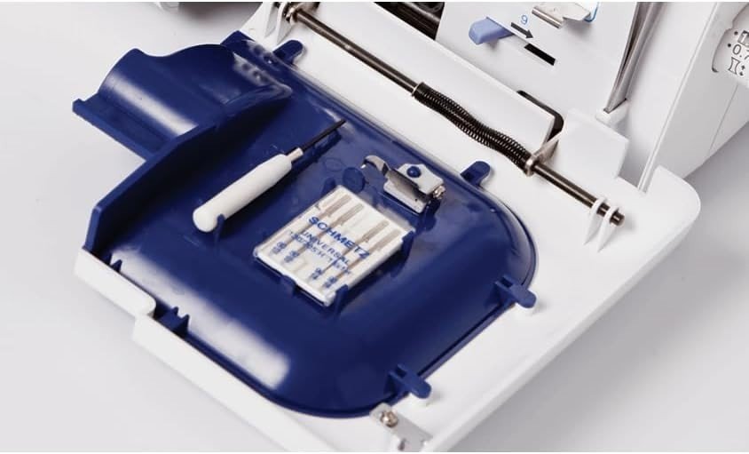 Overlocker Sewing Machine Differential Feed Free Arm Compact Portable - Kwikley