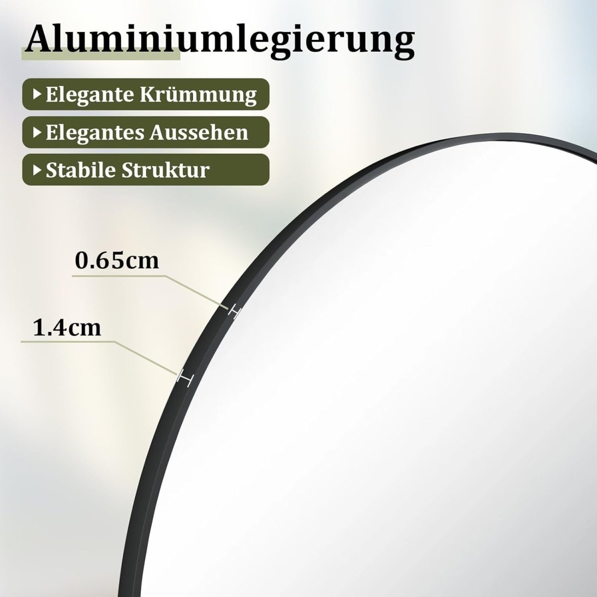 Oversized Arched Full - Length Mirror 218x102cm with Stand & Wall Mount - Kwikley