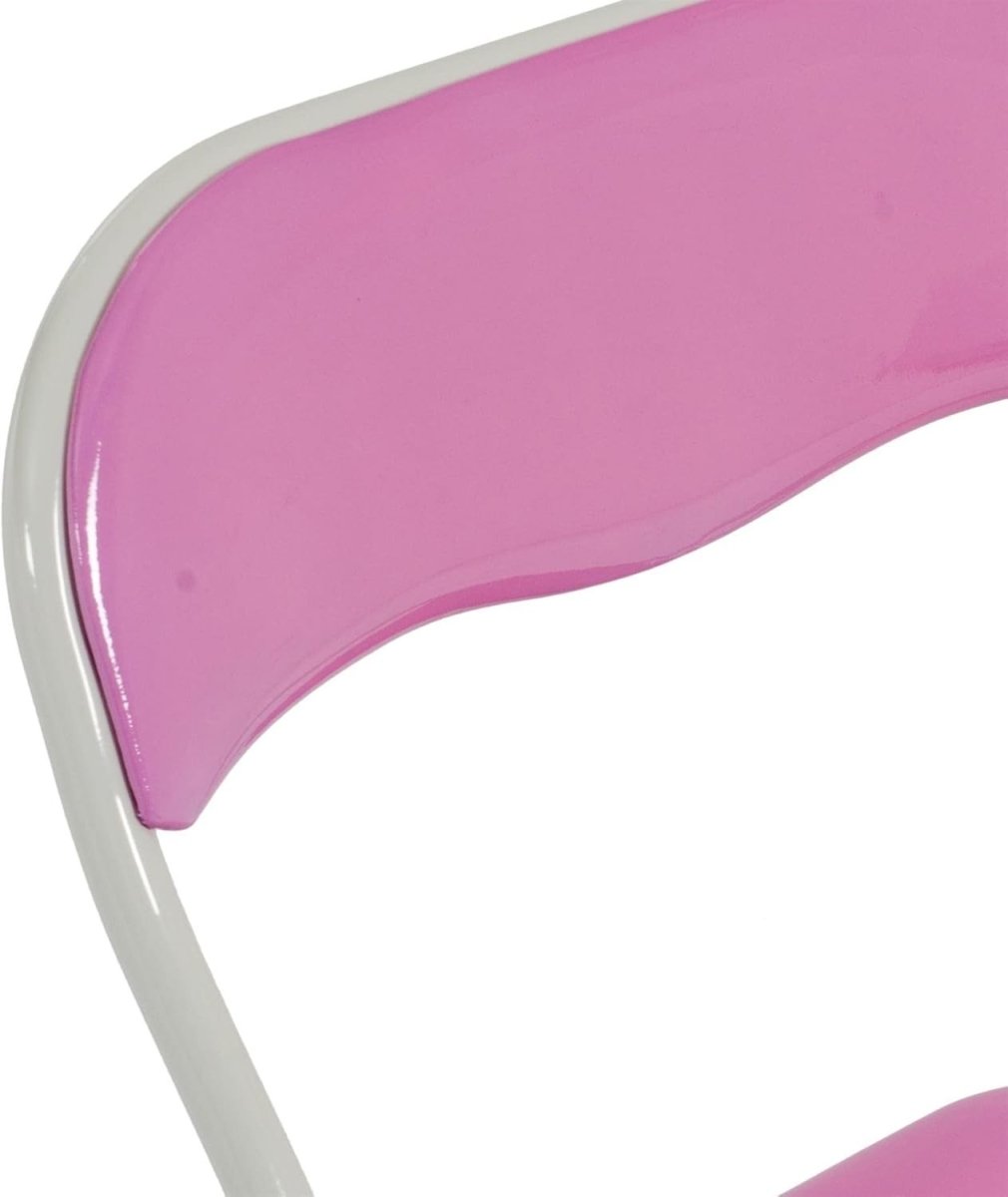 Padded Folding Chairs Set of 2 Metal Frame Space Saving Kitchen Dining - Kwikley