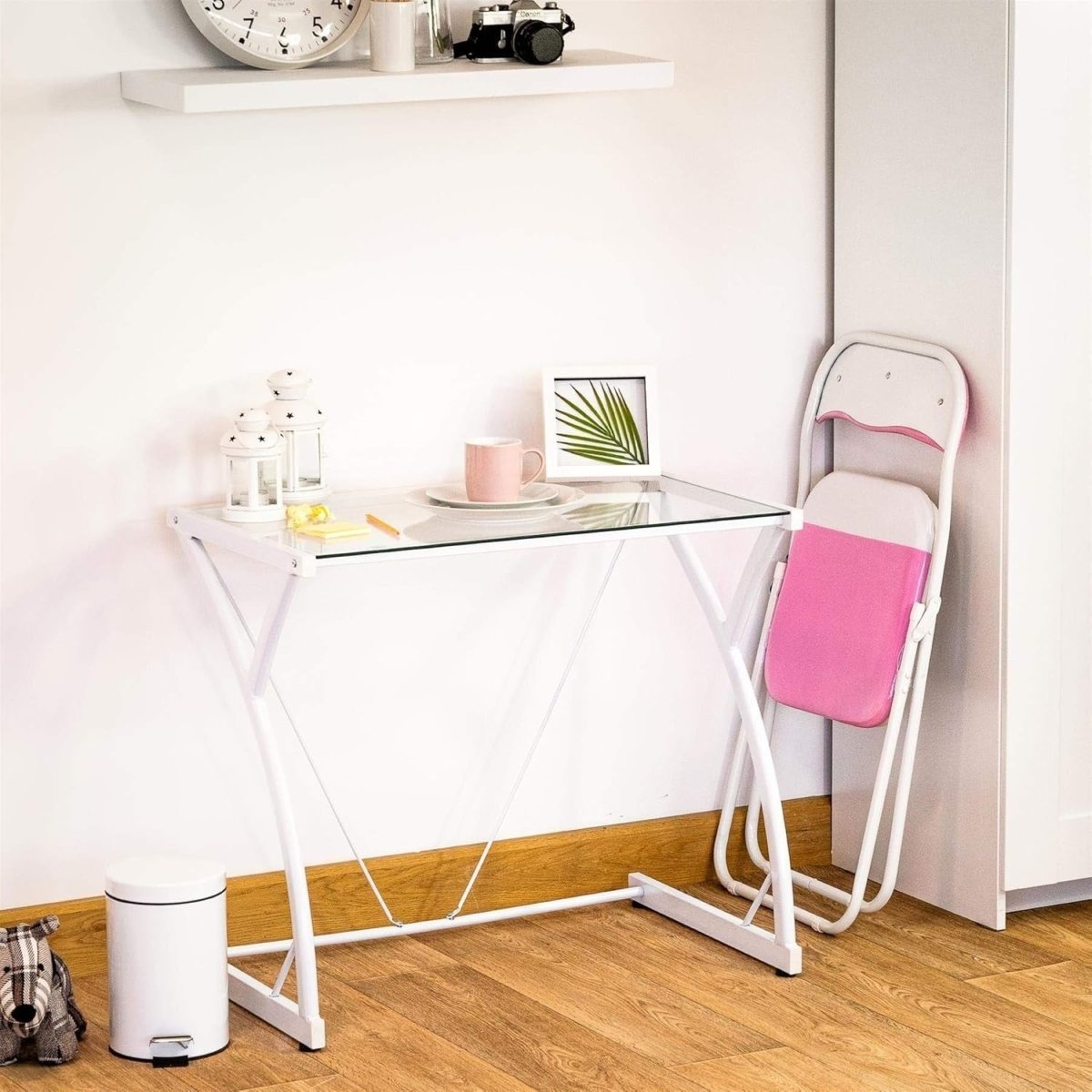 Padded Folding Chairs Set of 2 Metal Frame Space Saving Kitchen Dining - Kwikley