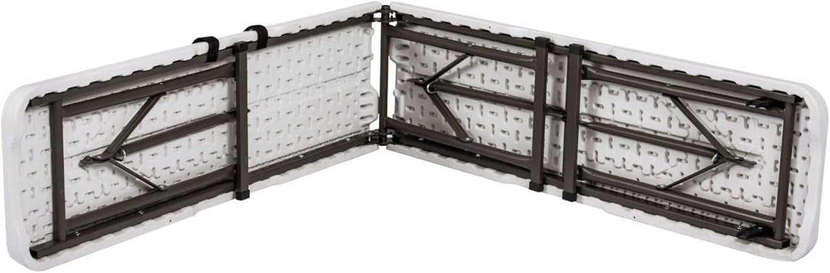Pair 6ft Folding Benches Portable Plastic Party Picnic Camping Seats - Kwikley