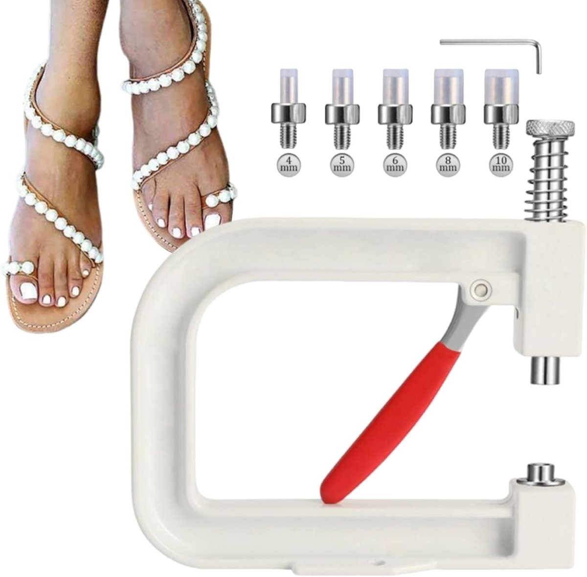 Pearl Drilling Hand Press Bead Machine Jewelry Rivet Fixing Tool - Kwikley