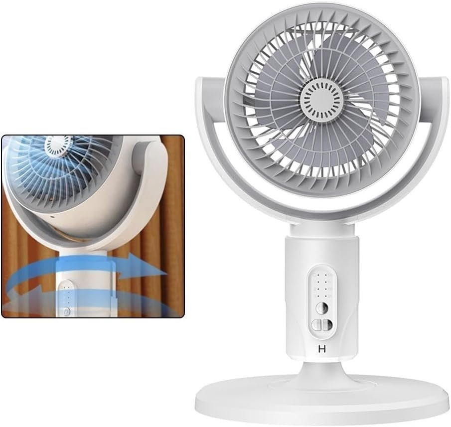 Pedestal Fan – 5 - Speed Remote Control 180° Oscillating Height Adjustable Quiet - Kwikley