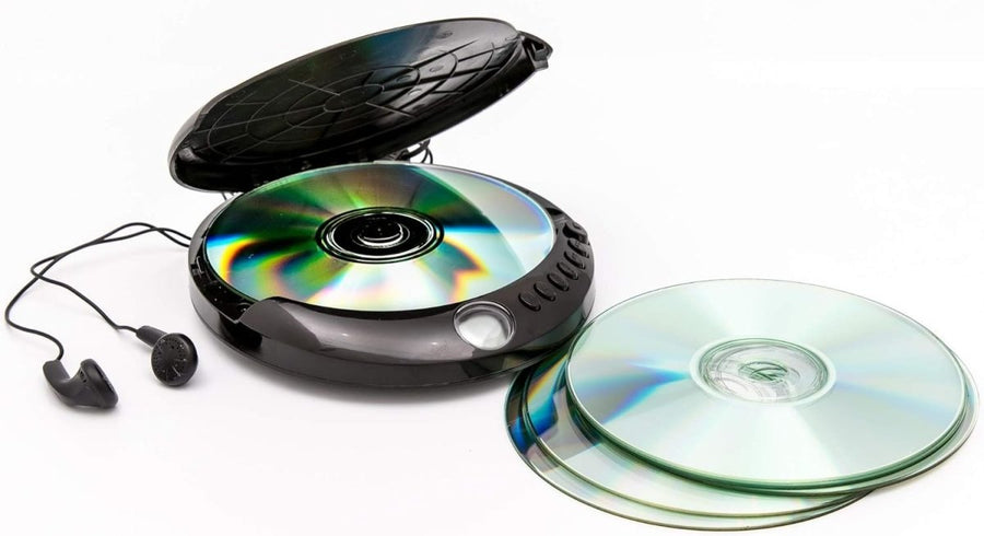 Personal CD Player Anti Shock LCD Display Programmable Earphones - Kwikley