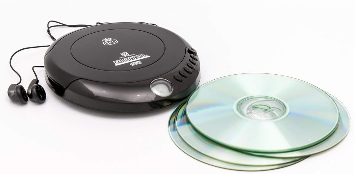 Personal CD Player Anti Shock LCD Display Programmable Earphones - Kwikley