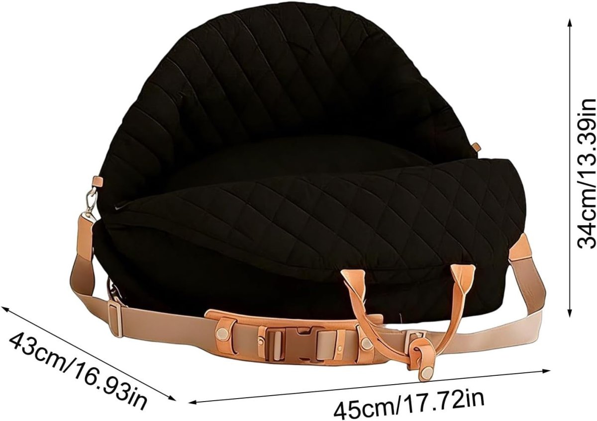Pet Booster Car Seat Travel Carrier Waterproof Dog Bed w Safety Strap - Kwikley