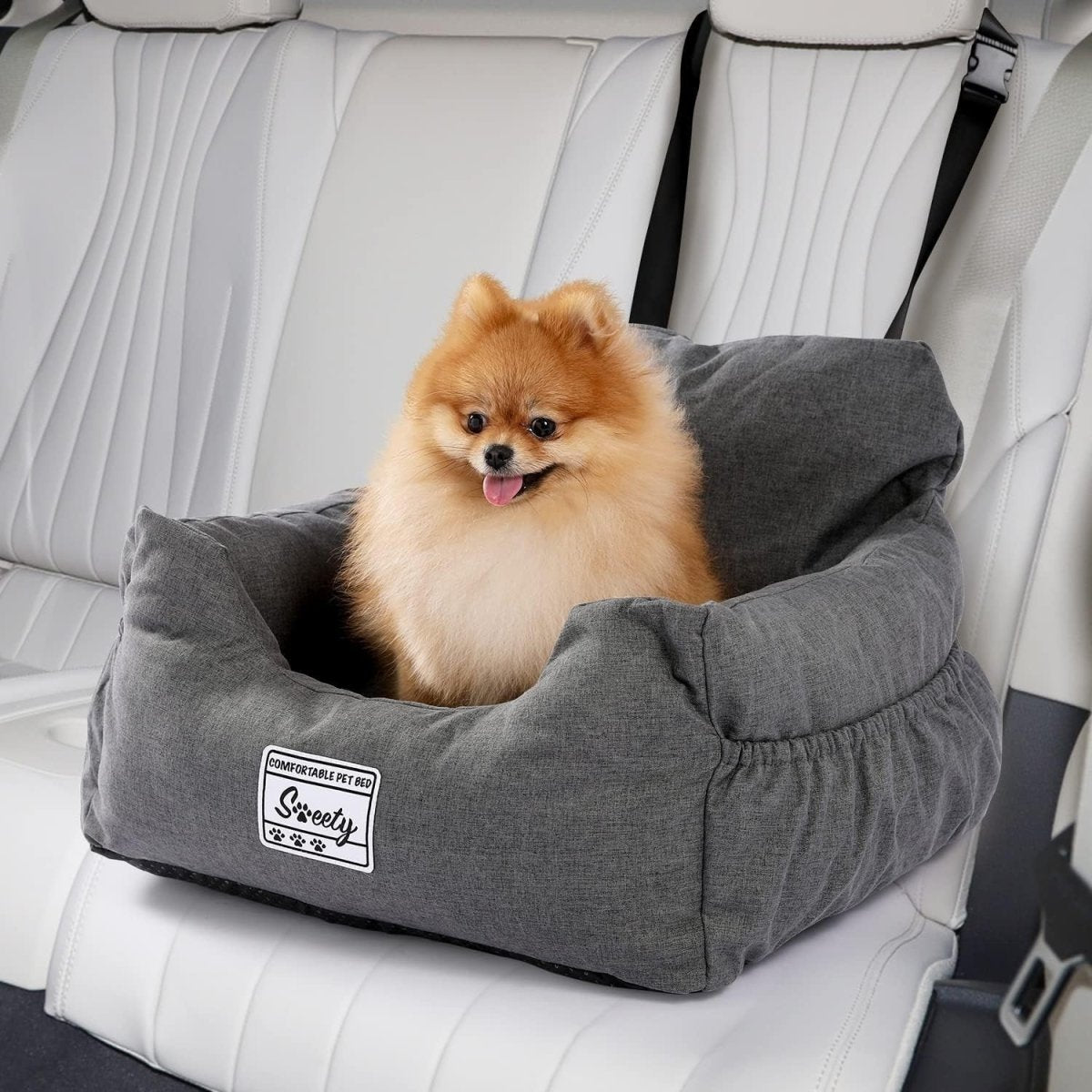 Pet Booster Car Seat Washable Travel Bed Non Slip Small Medium Dogs - Kwikley