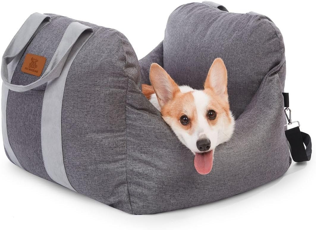 Pet Travel Car Seat Bed for Dogs Washable Booster Carrier Space Grey - Kwikley