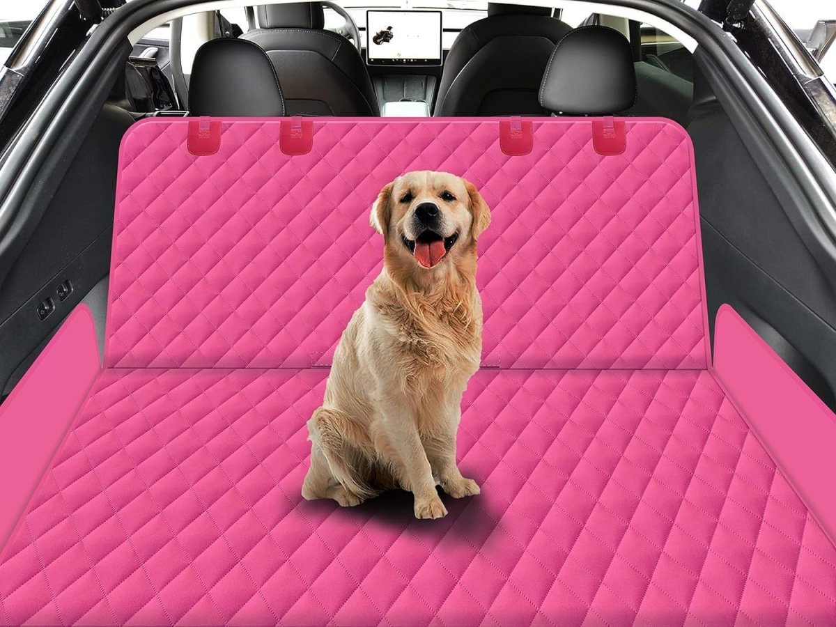 Pink Dog Car Seat Cover Hammock Waterproof Mesh Window Protector - Kwikley