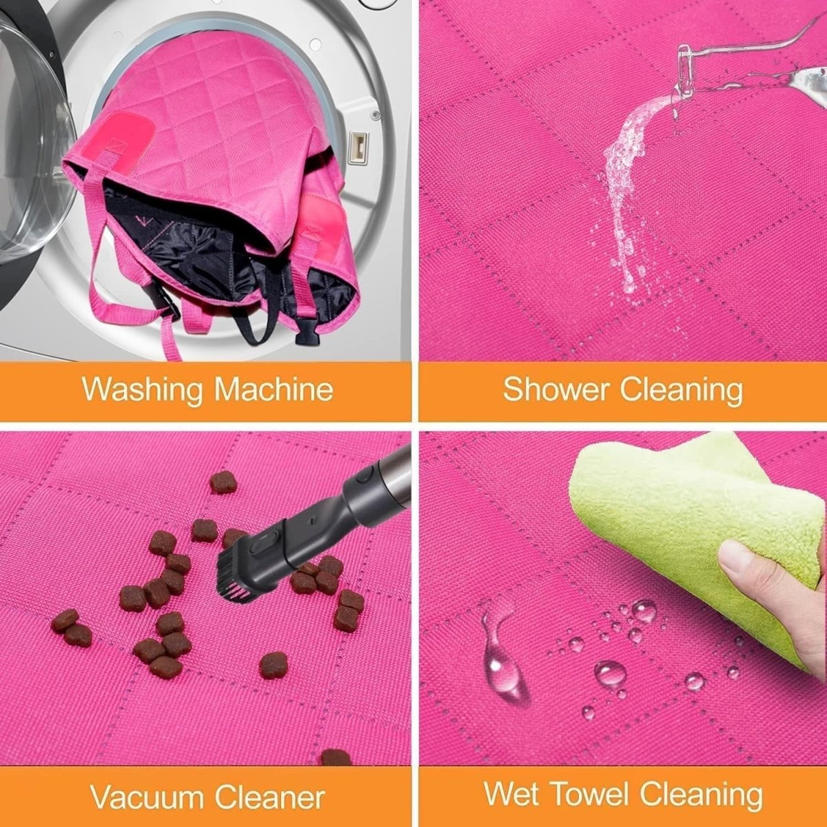 Pink Dog Car Seat Cover Hammock Waterproof Mesh Window Protector - Kwikley