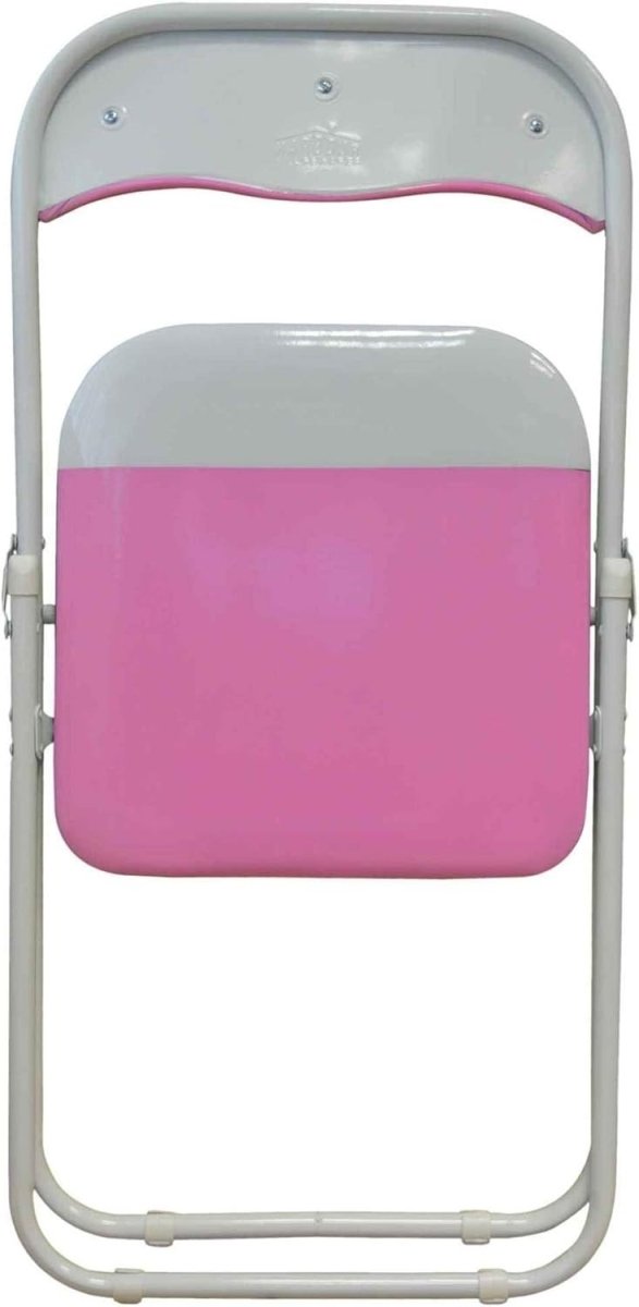 Pink Padded Folding Chairs Set of 6 – Foldable Metal Frame Desk Chair - Kwikley
