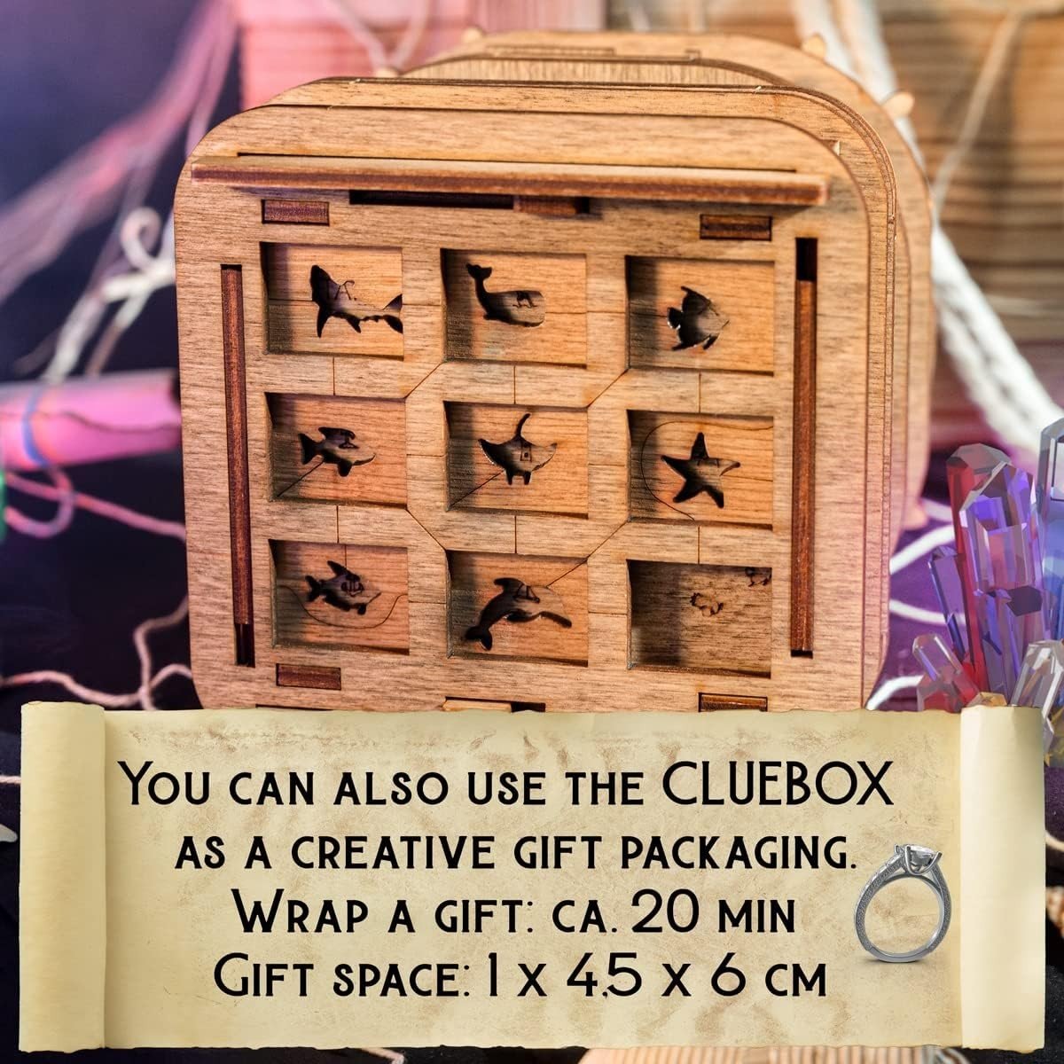 Pirate Escape Room Puzzle Box 3D Wooden Brain Teaser Secret Gift Box - Kwikley