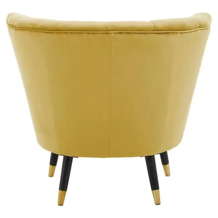 Pistachio Velvet Shell Accent Chair Gold Tip Legs Green Lounge Armchair - Kwikley