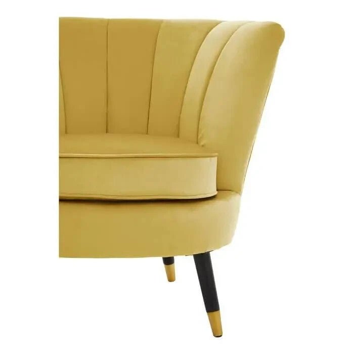 Pistachio Velvet Shell Accent Chair Gold Tip Legs Green Lounge Armchair - Kwikley