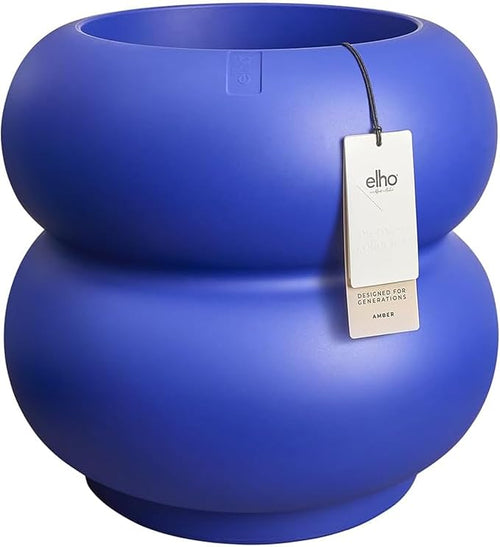 Plant Pot 43cm Royal Blue Indoor Outdoor Recycled Plastic - Kwikley