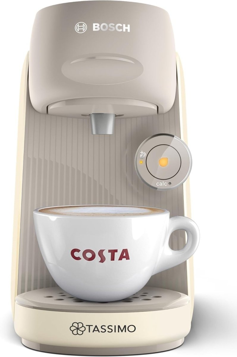 Pod Coffee Machine with Intensity Boost | One - Touch Brewing | Compact 0.7L Cream - Kwikley