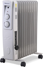 Portable 11 - Fin Oil Filled Radiator Heater 3 Heat Settings Thermostat - Kwikley