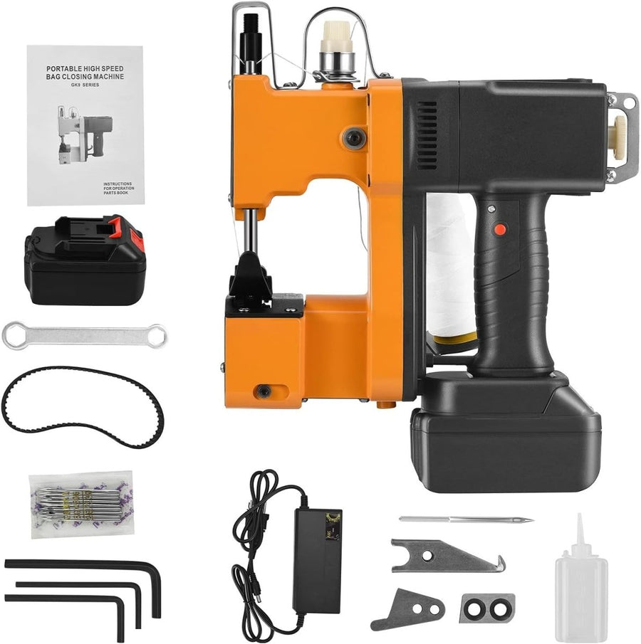 Portable Bag Sewing Machine Electric Heavy Duty Sack Woven Plastic Sealer - Kwikley