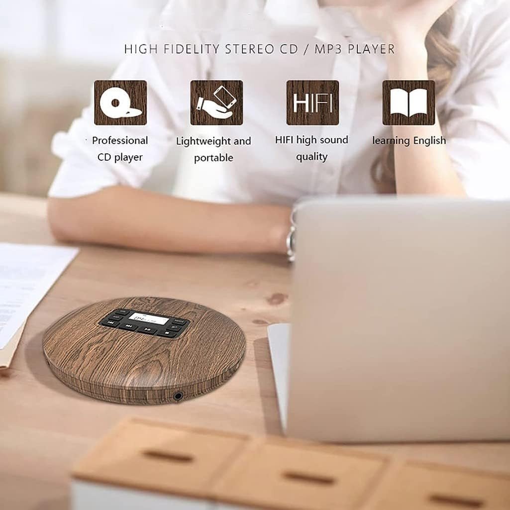 Portable Bluetooth CD Player Anti Shock AUX USB Car Home Music - Kwikley