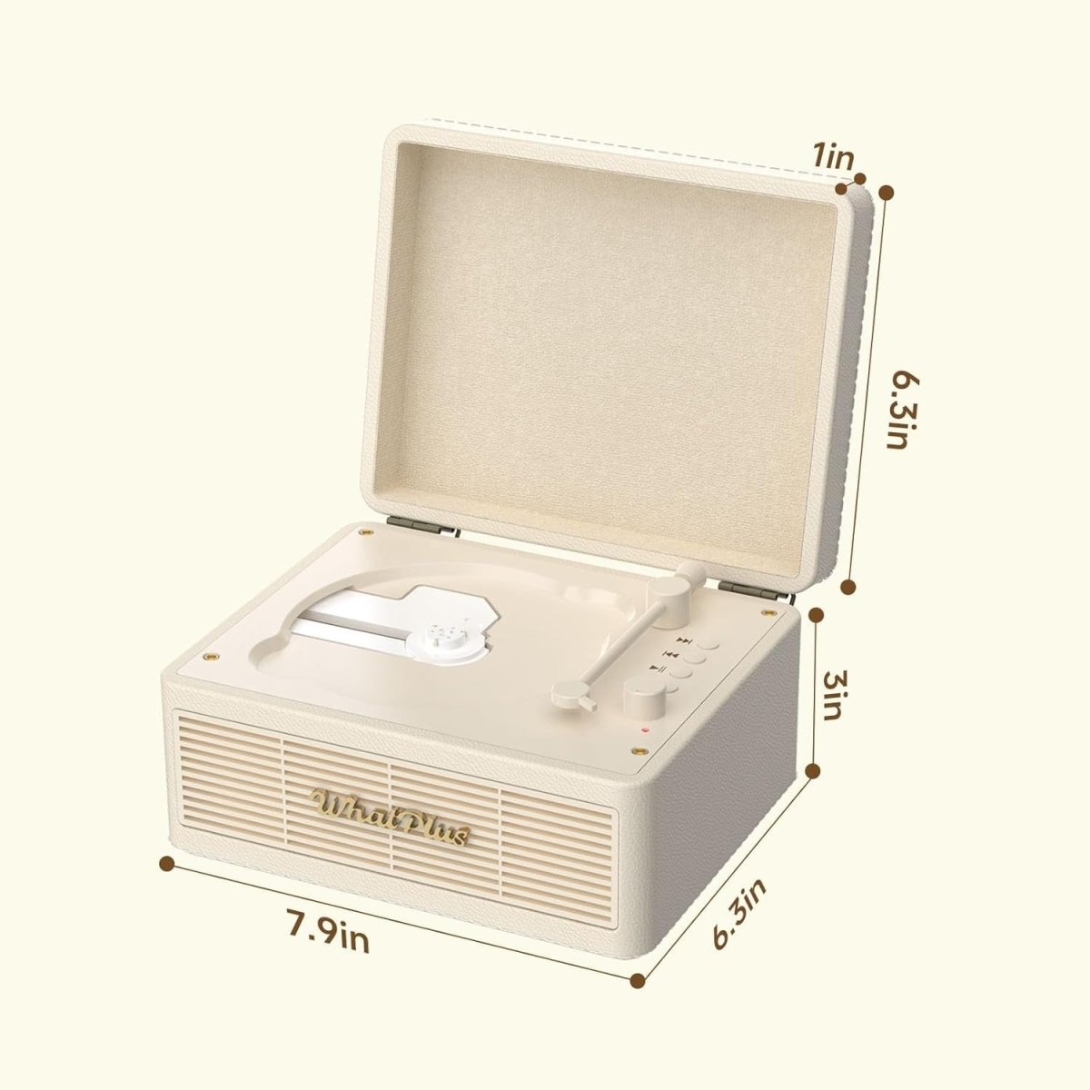 Portable Bluetooth CD Player Retro Suitcase HiFi Speakers Rechargeable - Kwikley