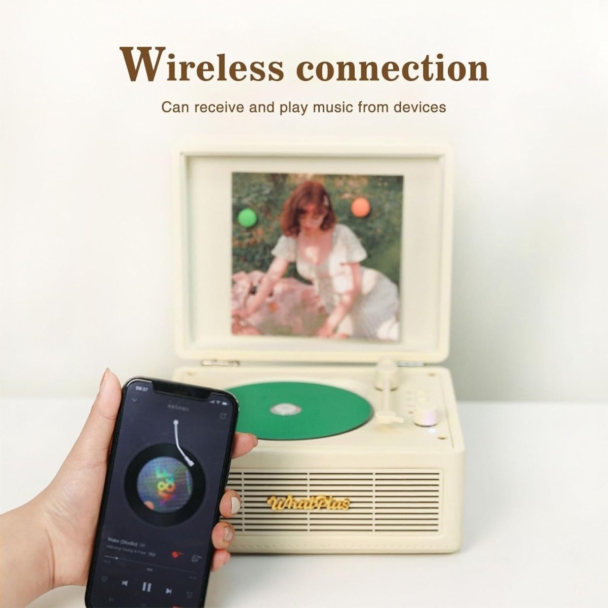 Portable Bluetooth CD Player Retro Suitcase HiFi Speakers Rechargeable - Kwikley