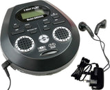 Portable CD Discman with Built-In Speakers Bluetooth Transmitter Stereo