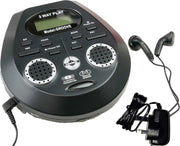Portable CD Discman with Built - In Speakers Bluetooth Transmitter Stereo - Kwikley