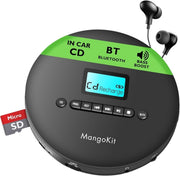 Portable CD Player Bluetooth 5.3 Anti Skip MP3 Rechargeable AUX - Kwikley