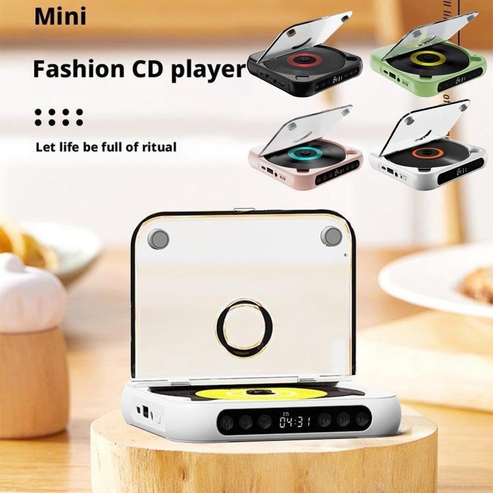 Portable CD Player Bluetooth 5.3 Rechargeable Anti Skip AUX - Kwikley