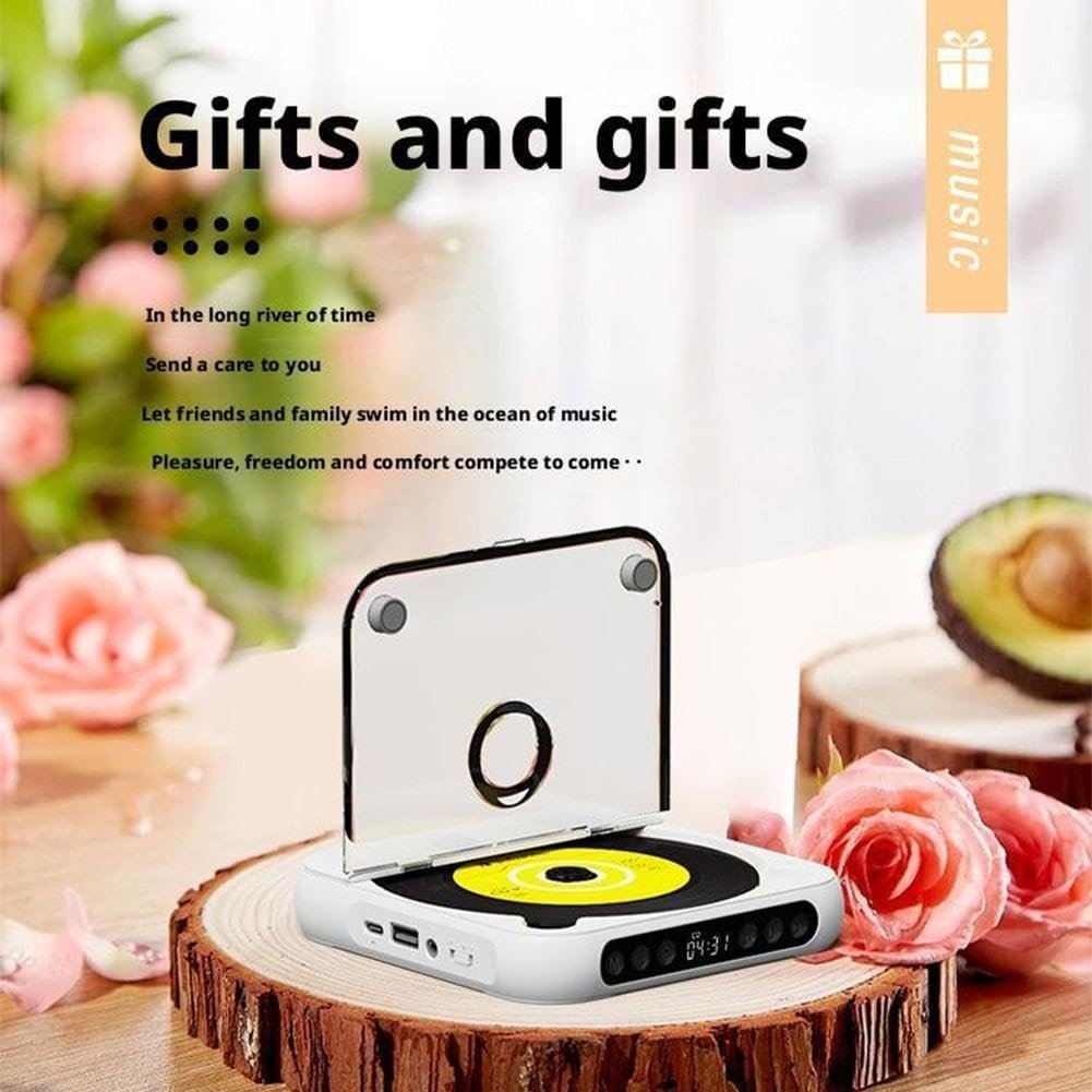 Portable CD Player Bluetooth 5.3 Rechargeable Anti Skip HiFi AUX - Kwikley