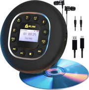 Portable CD Player Bluetooth FM Transmitter SD AUX Anti Skip Gold - Kwikley