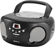 Portable CD Player Boombox Bluetooth Radio AUX Headphone LED Display - Kwikley