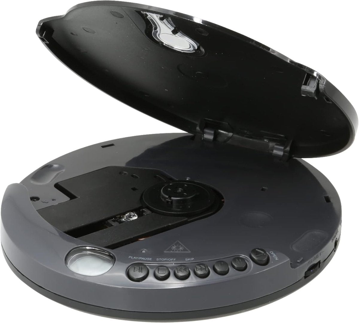 Portable CD Player FM Radio Anti Skip Stereo Earbuds Black AUX - Kwikley