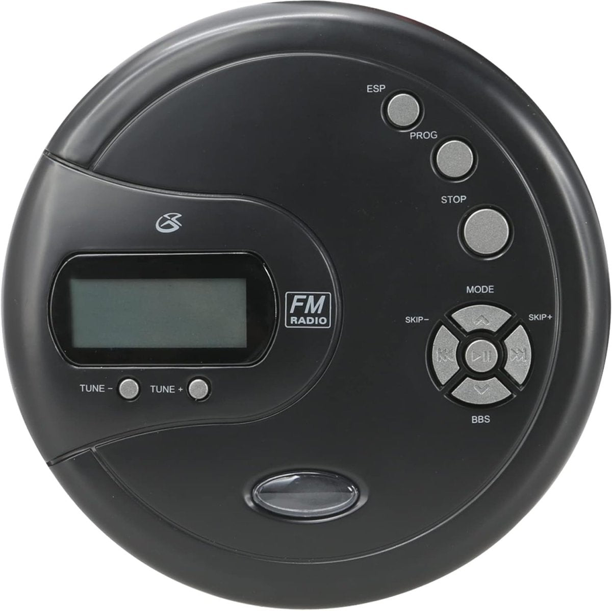 Portable CD Player FM Radio Anti Skip Stereo Earbuds Black AUX - Kwikley