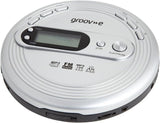 Portable CD Player FM Radio MP3 Anti Skip Earphones Micro USB Silver