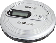 Portable CD Player FM Radio MP3 Anti Skip Earphones Micro USB Silver - Kwikley