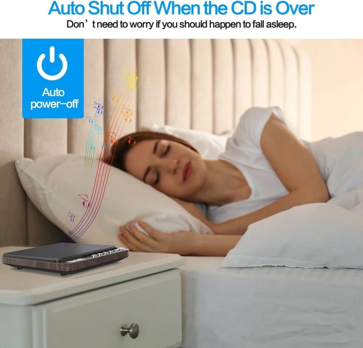Portable CD Player Rechargeable Dual Speakers Anti - Skip Dual Headphone - Kwikley