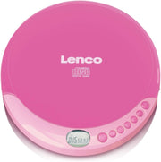 Portable CD Player Walkman Pink Headphones USB Charging Compact - Kwikley