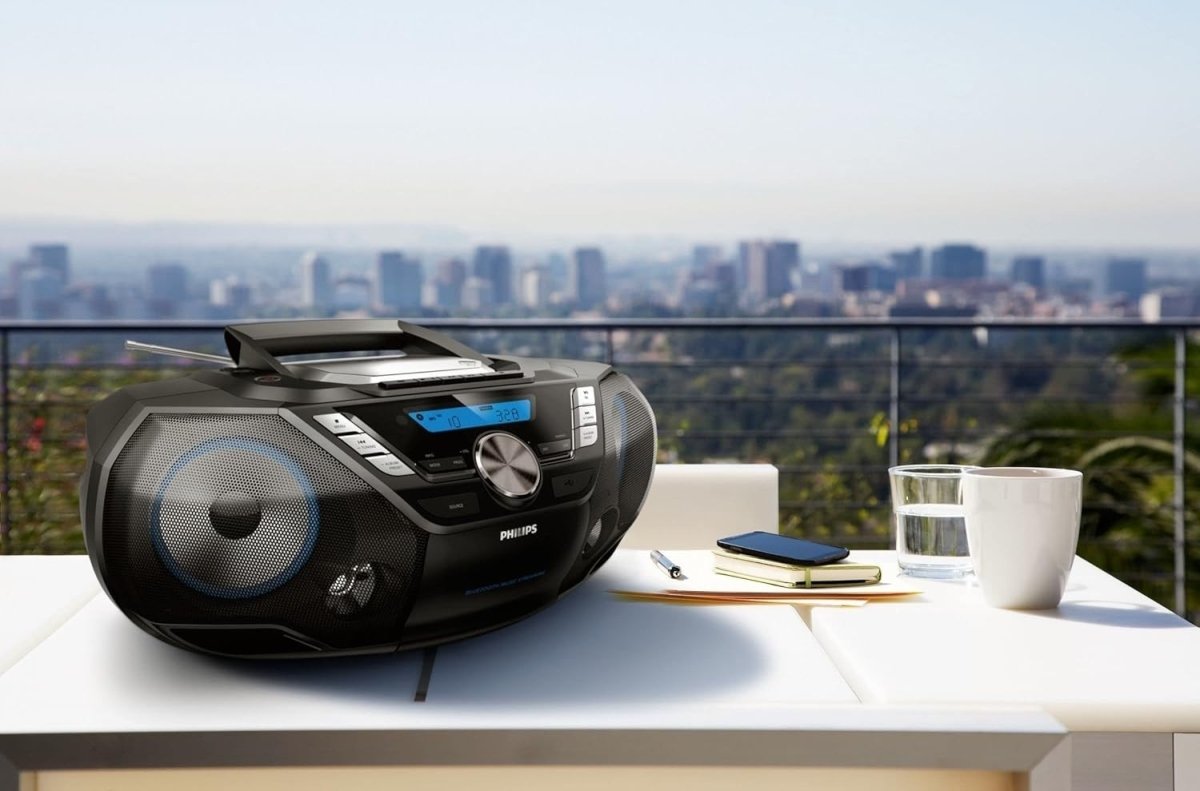 Portable CD Soundmachine DAB+ Bluetooth USB Cassette FM Radio 12W - Kwikley