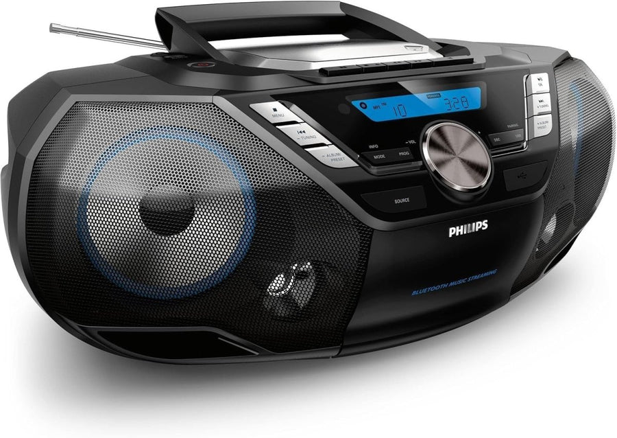 Portable CD Soundmachine DAB+ Bluetooth USB Cassette FM Radio 12W - Kwikley
